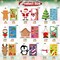 Christmas Ornament Crafts for Kids - Make Your Own Ornament Kit with Christmas Craft Stickers, Ornament Making Kit for Kids Holiday Xmas Classroom Party Favors, 36 Pack